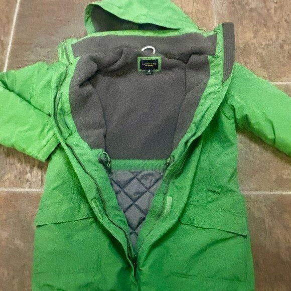 ~~Lands' End Squall Jacket Parka Winter Coat Women's S 6-8 Full Zip Hooded - Picture 3 of 6